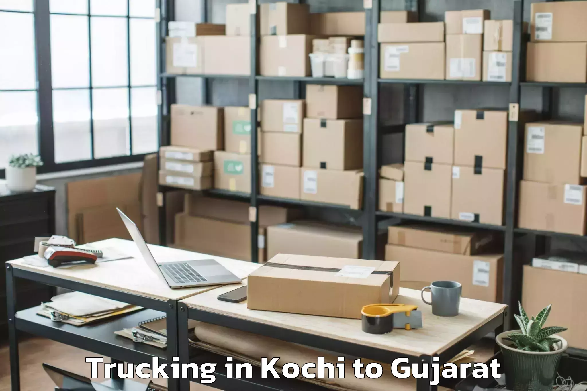 Professional Kochi to Kanodar Trucking